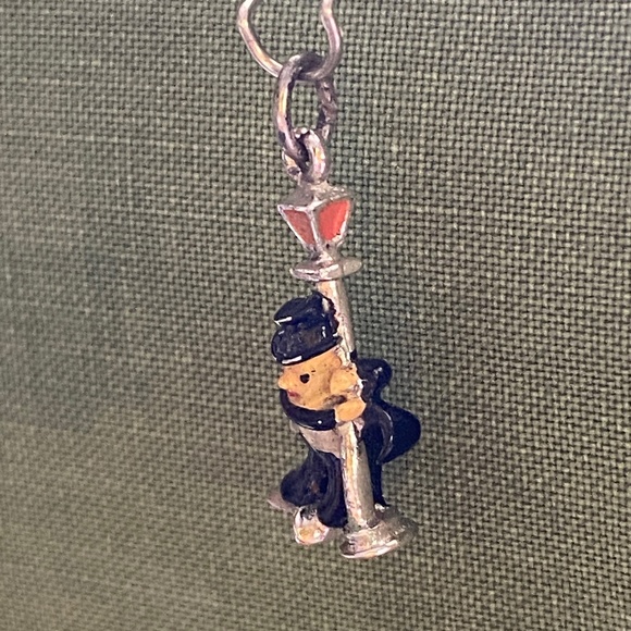 VTG I Sterling Enameled Lush On Lamppost Charm - Picture 10 of 16